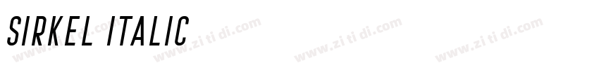 Sirkel Italic字体转换